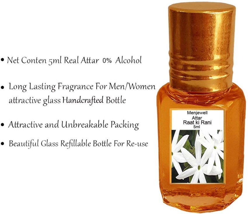 Menjewell fragrances Raat ki Rani Natural Itra Attar Perfume