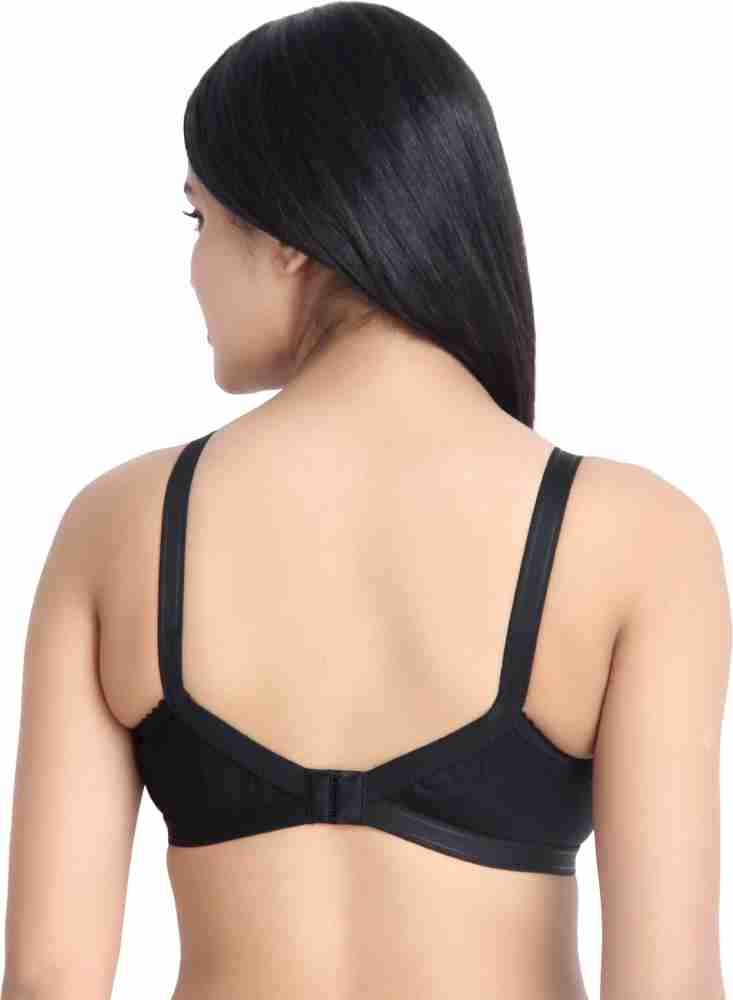 Buy Alishan Black Cotton Blend Everyday Lightly Padded Bra - 38B