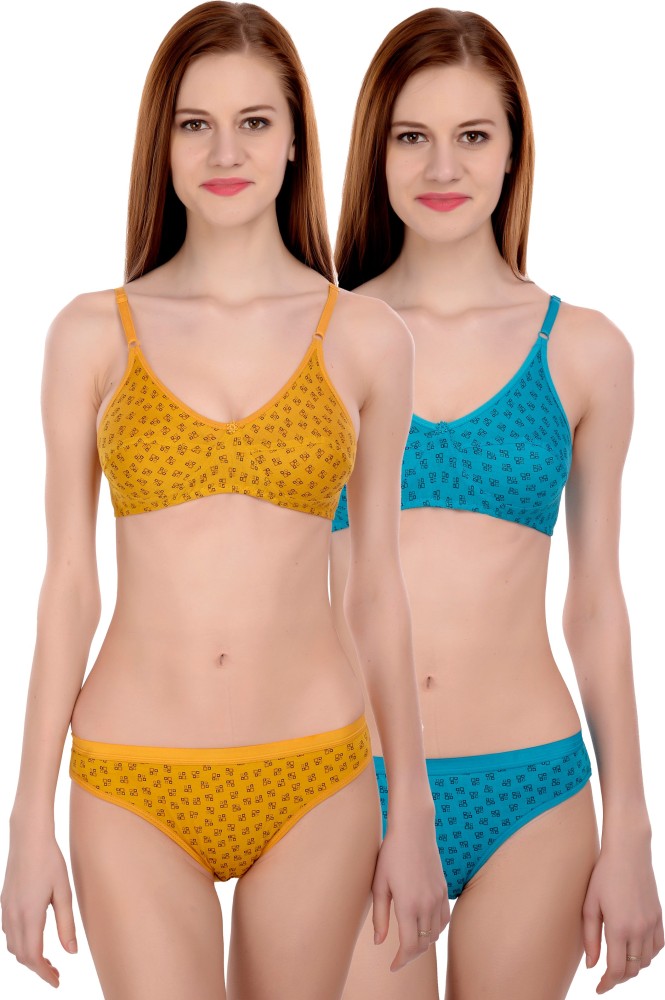 Buy Fashion Comfortz women inner wear Bra_Underwear_Set B08BTQ31MF at