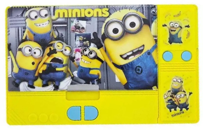 tysm creation 1 Minion Gadget Pencil Box Megnetic Art  Plastic Pencil Box 