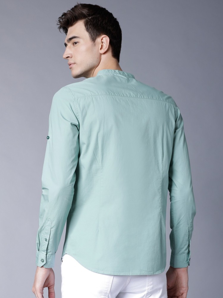 aqua blue shirt mens