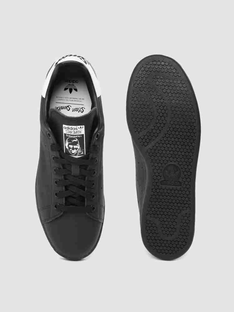 ADIDAS ORIGINALS Men Black Solid Stan Smith Leather Sneakers Sneakers For Men Buy ADIDAS ORIGINALS Men Black Solid Stan Smith Leather Sneakers Sneakers For Men Online at Best Price Shop
