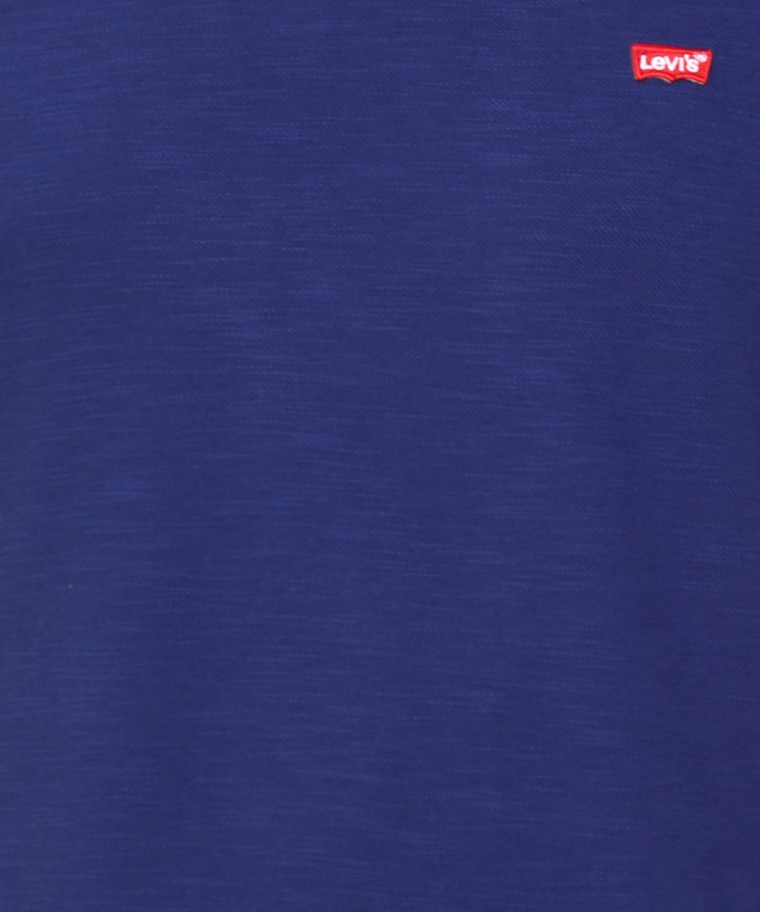 LEVI'S Self Design Men Round Neck Blue T-Shirt Buy LEVI'S Self Design Men  Round Neck Blue T-Shirt Online at Best Prices in India