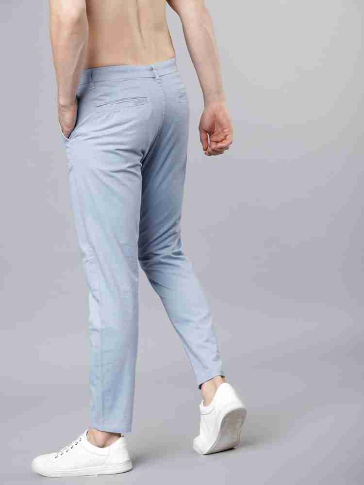 HIGHLANDER Slim Fit Men Light Blue Trousers - Buy ICE BLUE HIGHLANDER Slim Fit  Men Light Blue Trousers Online at Best Prices in India