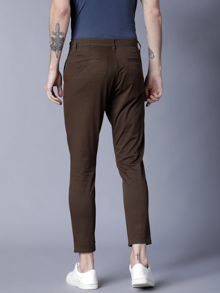 Buy HIGHLANDER Men Olive Green Tapered Fit Ankle Length Chinos  Trousers  for Men 5125961  Myntra