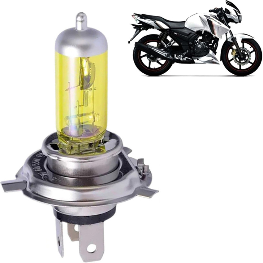 aksmit Motorcycle 12V 55W Super Yellow Halogen Bulb Headlight Lamp For Apache RTR 160 4V HLYLW351 Fog Lamp Car Motorbike Halogen for TVS 12 V 18 W Price in India Buy aksmit