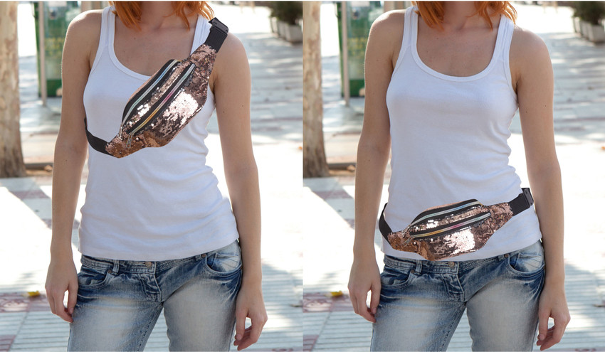 Glitter waist bag discount