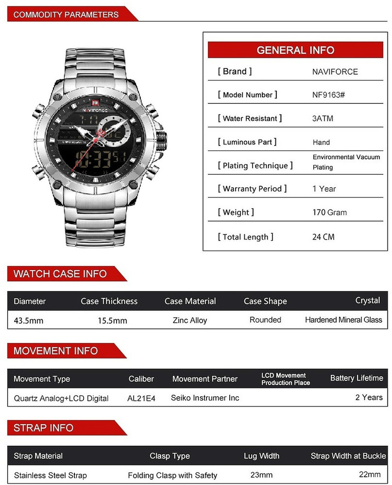Naviforce watch cheap 9050