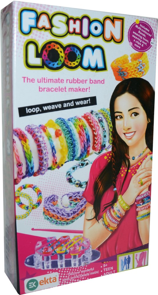 Planet of Toys DIY Fashion Loom The Ultimate Rubber band bracelet Maker Kit  - DIY Fashion Loom The Ultimate Rubber band bracelet Maker Kit . shop for  Planet of Toys products in