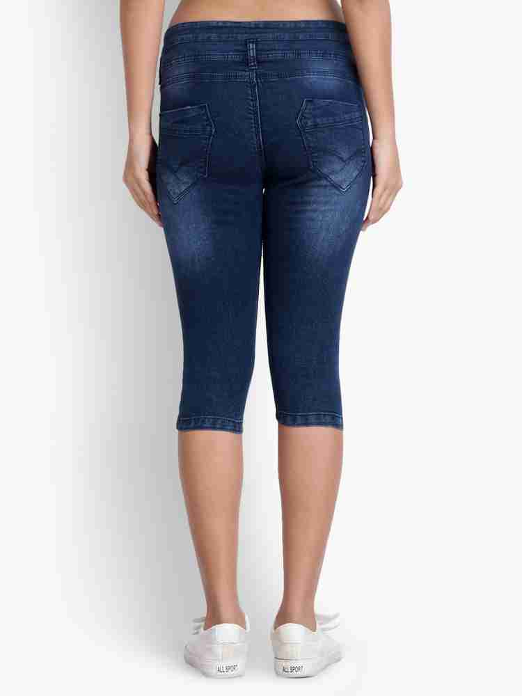 PERFECT FASHION Women Denim Capri - Buy PERFECT FASHION Women