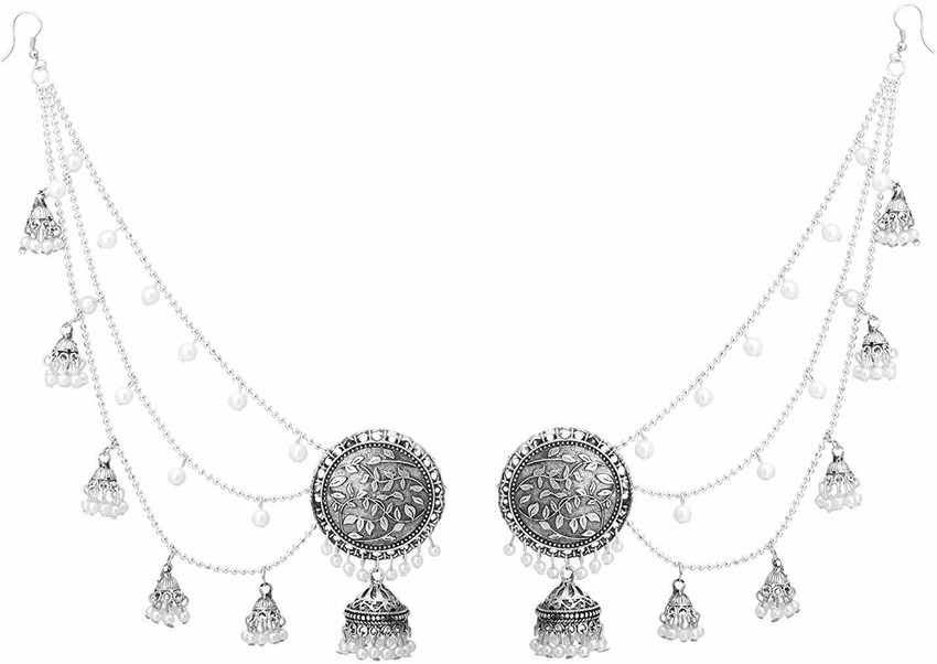 Update 159+ bahubali earrings silver best seven.edu.vn