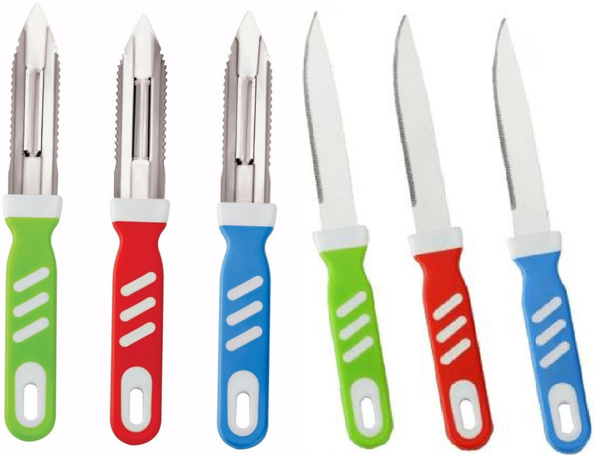 EMPIRE Stainless Steel Knife And Peeler Set Pack of 6 Straight