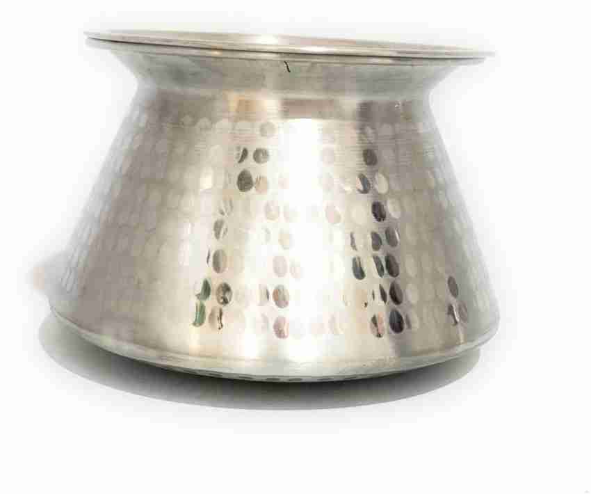 Aluminum Hammered Finish Cooking Pot Biryani Handi, With Lid Capacity 3.2  Liter