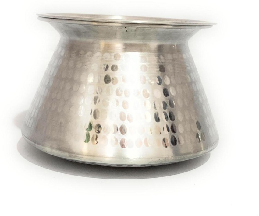 Aluminium Hammered Finish Handi with Lid Biryani Rice Cooking Pot 7.2 Litre