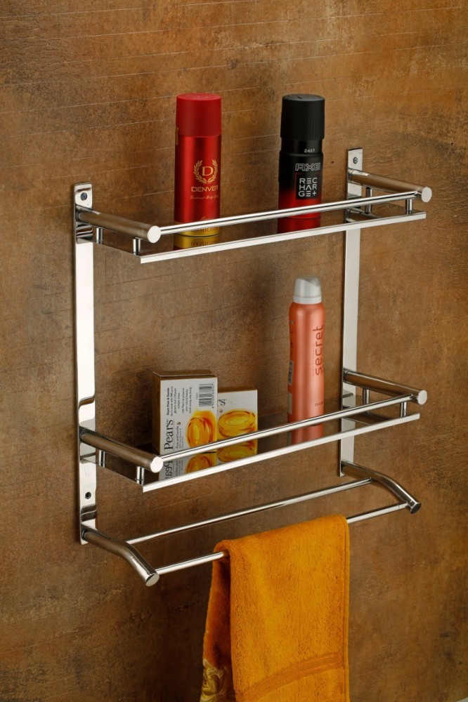 Frap Multi use Rack Stainless Steel Bathroom Shelf/Kitchen Shelf/Bathroom  Shelf and Rack/Bathroom Accessories Stainless Steel Wall Shelf Price in  India - Buy Frap Multi use Rack Stainless Steel Bathroom Shelf/Kitchen Shelf /Bathroom Shelf