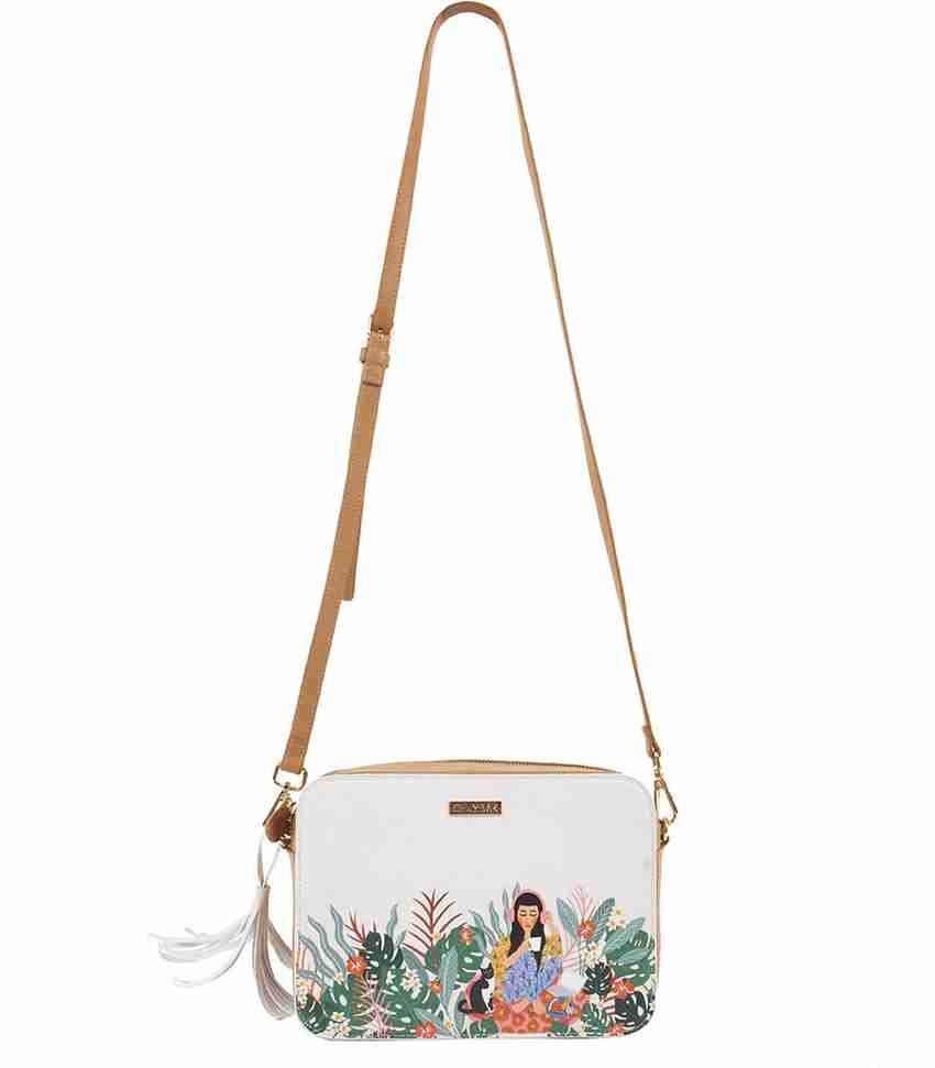 Chumbak White Sling Bag Relaxed sellers Afternoon