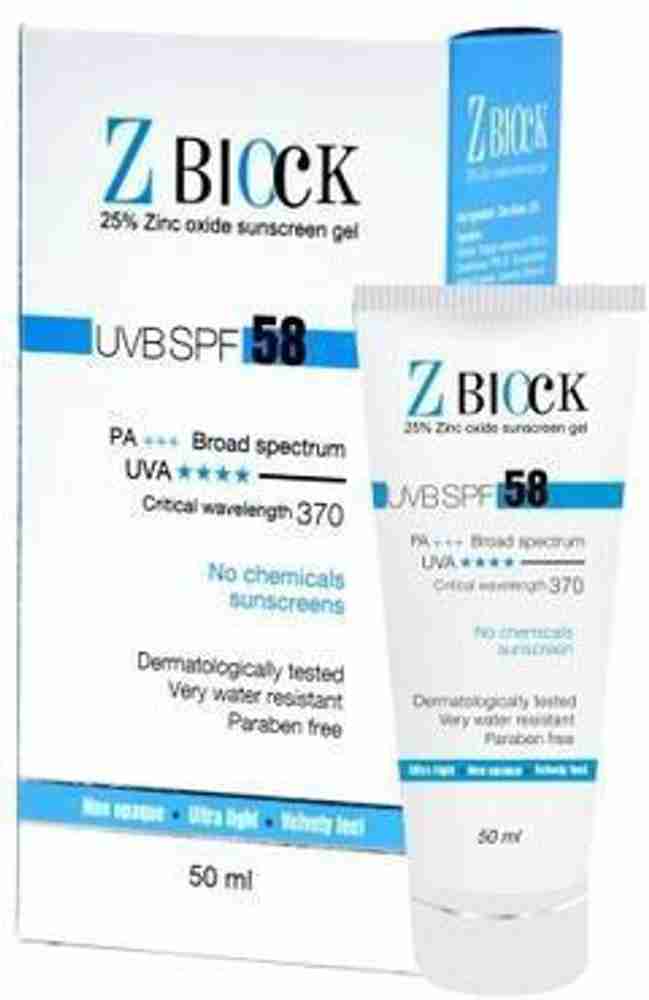 Zblock sunscreen discount
