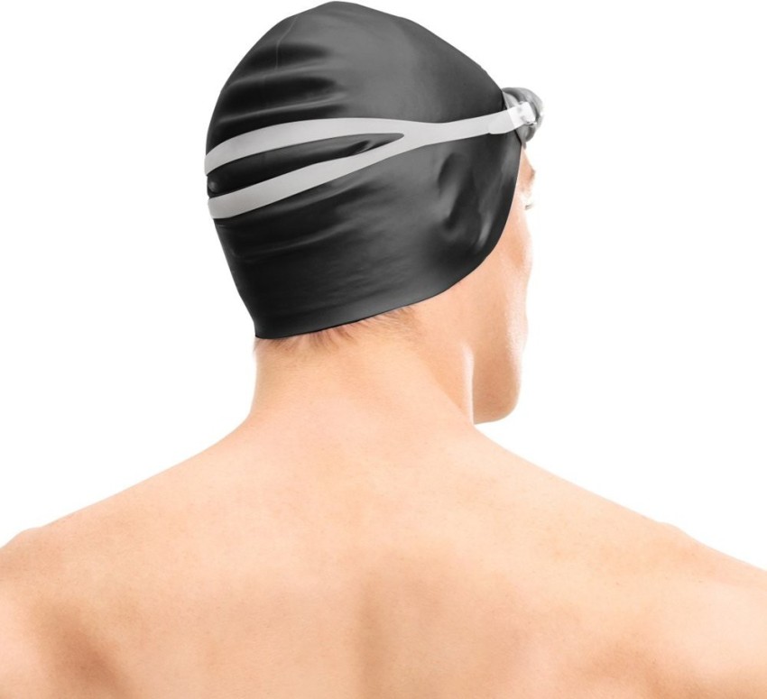 Hoaxer Silicone Swimming Cap, Anti-allergy-High Elasticity
