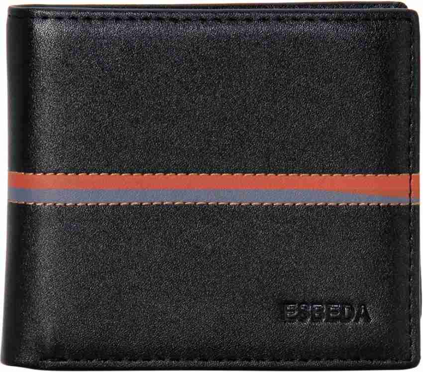 ESBEDA Men Black Artificial Leather Wallet Black Price in India