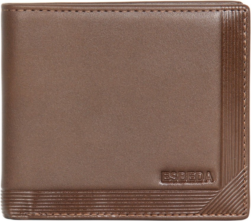 ESBEDA Men Brown Artificial Leather Wallet Brown Price in India