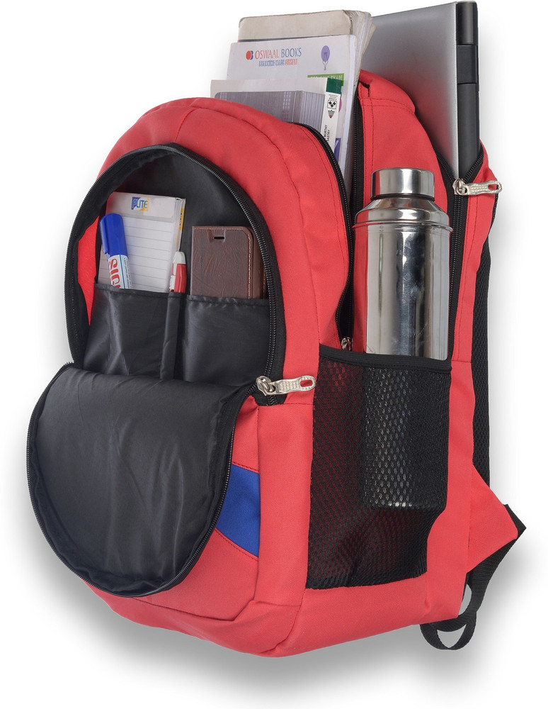 blubags School backpack Red Lunch bag combo offer Waterproof