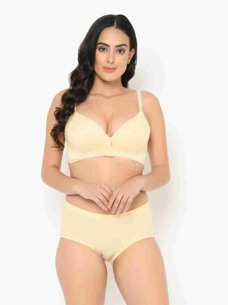 Buy Komli Plus-Size Padded T-Shirt Bra - Beige (40B) Online