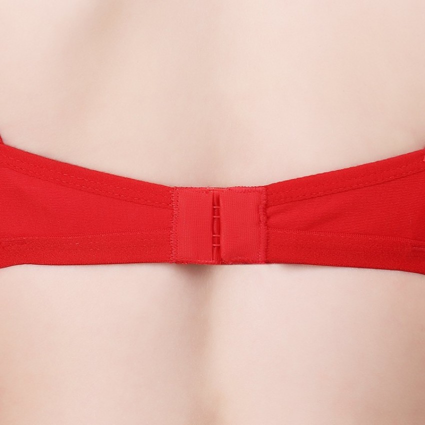 U&C Cotton Non-Padded Bra For Women (Red-36 , Cup Size: B) Women Full  Coverage Non Padded Bra - Buy U&C Cotton Non-Padded Bra For Women (Red-36 ,  Cup Size: B) Women Full