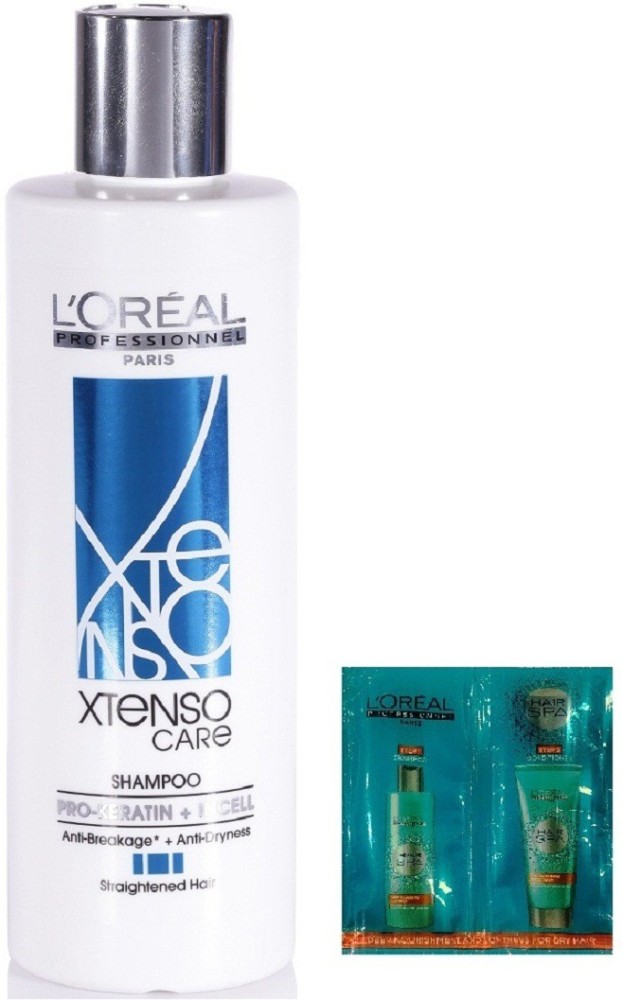 L'Oréal Paris Xtenso Care (Pro-Keratin+Incell) Shampoo With Hair Spa Shampoo & Sachet Price in India - Buy Paris Xtenso Care (Pro-Keratin+Incell) Shampoo Hair Spa Shampoo & Conditioner Sachet online