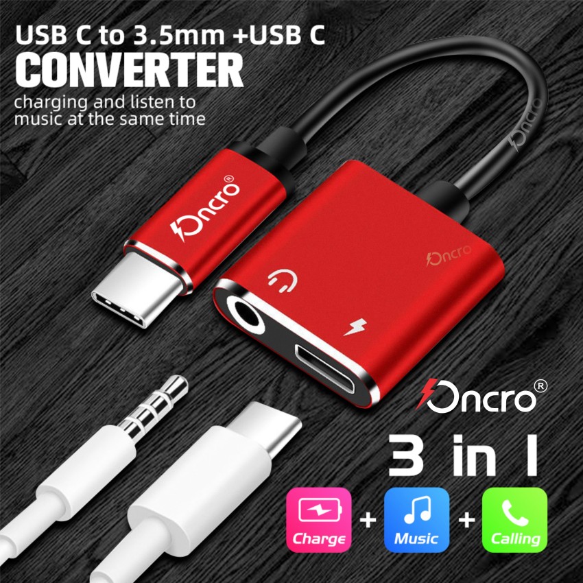USB C 3.5mm Splitter Y Cable Audio Splitter Stereo Jack Headphones Adapter  Cable for Charging Listening to Song Call