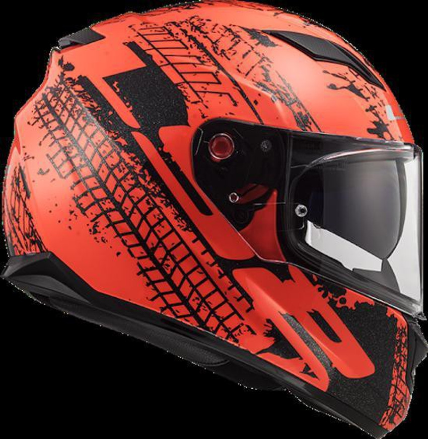 LS2 FF 320 Stream Evo Lava Fluo Matt Orange Black Dual Visor