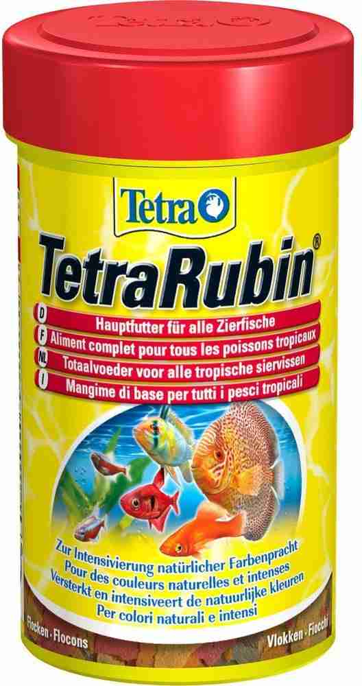 TETRA Rubin 20g-100ml, Flake Food with Colour Enhancer for All Tropical  Fish 0.02 kg Dry Adult, Young, Senior Fish Food Price in India - Buy TETRA  Rubin 20g-100ml
