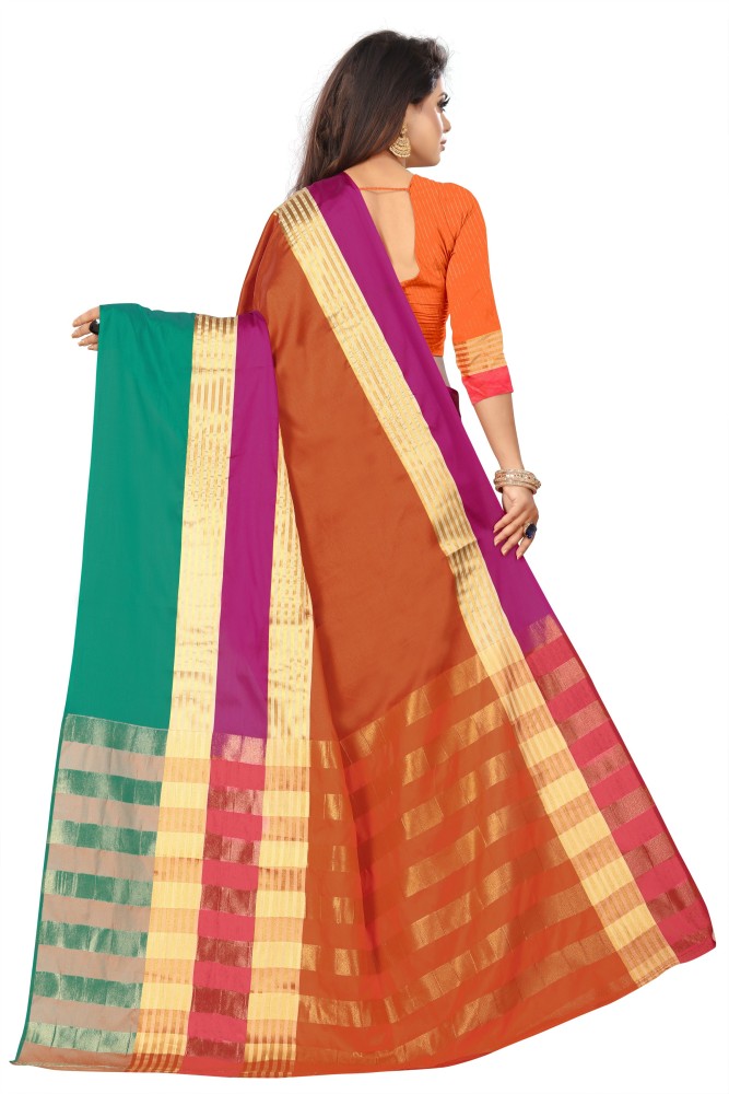 Buy SNH EXPORT Designer cotton silk saree with blouse - Pink Online at Low  Prices in India - Paytmmall.com
