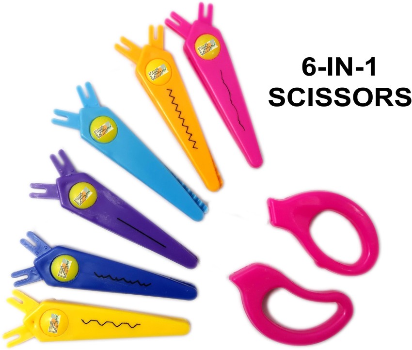 MAJESTIC BASKET Fancy Designer Art & Craft Decorative 6 Zigzag  Scissors for Border Edge Cutting Etc Scissors Scissors - Art & Craft  /Decorations