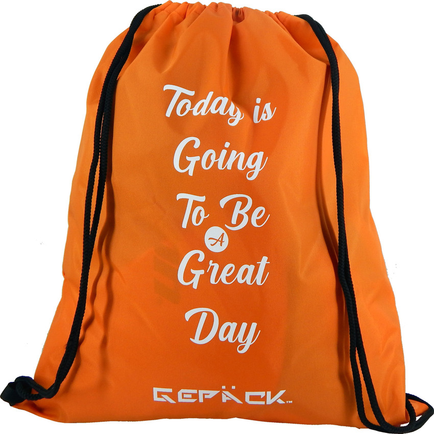 Orange drawstring top
