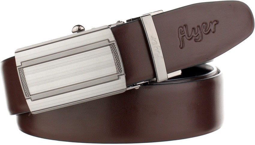 Buy Men VL Party Casual Brown Fashion Stylish Artificial adjustable Gold  Buckle Leather Belt Online at Low Prices in India 