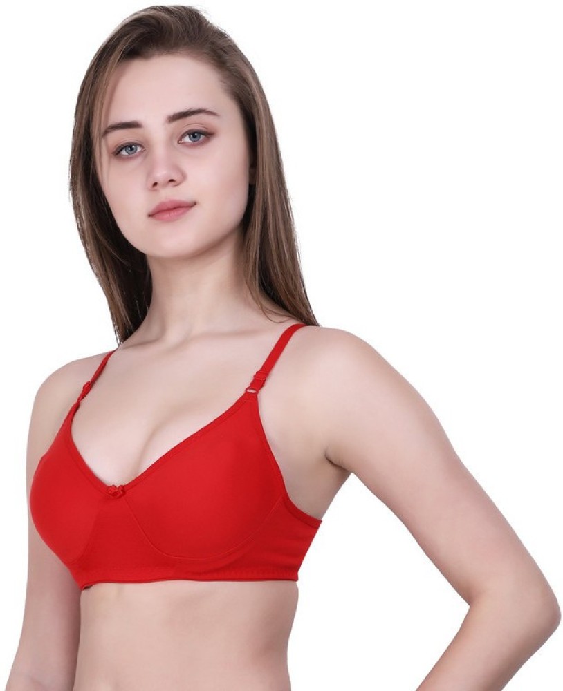 Hosiery Ladies Red Non Padded Bra, Size: 34B at Rs 48/piece in