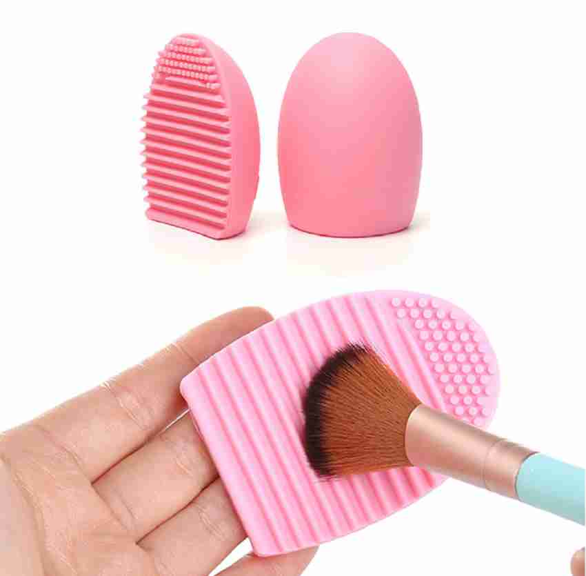 Silica Gel Wash Egg 1pc Make-Up Brush Cleaner Make-Up Tool Powder Puff  Make-Up Egg Wash Bowl Does Not Hurt Brush Hair