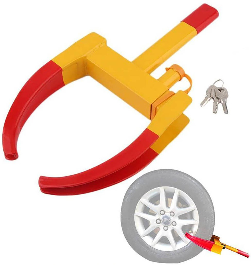 aksmit Anti Theft Heavy Duty Car Wheel Lock Clamp For