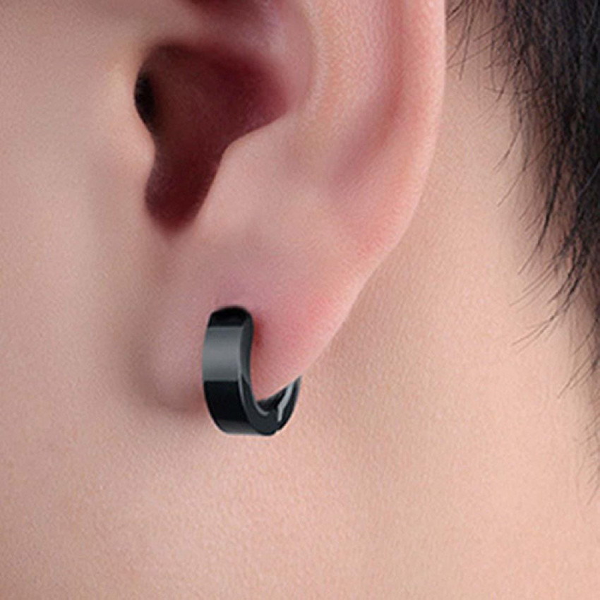 Boys earrings black sales