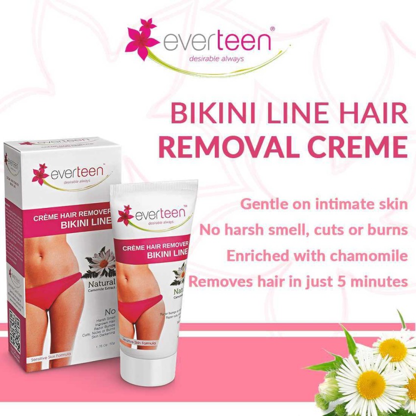 Buy everteen Bikini Line Hair Remover Creme - Natural for Women Online At  Best Price @ Tata CLiQ