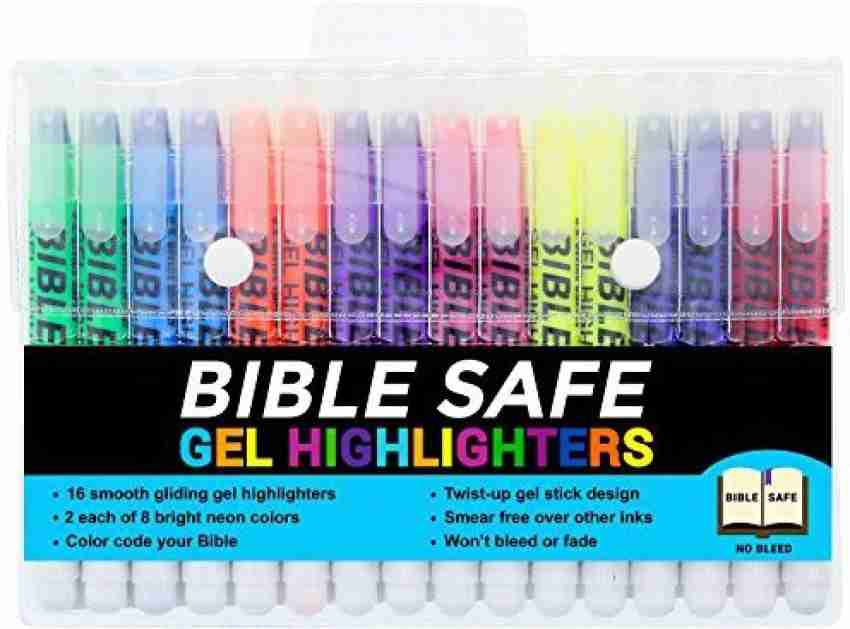 6 Pcs/Set Gel Bible Highlighters Pens No Bleed Assorted Colors