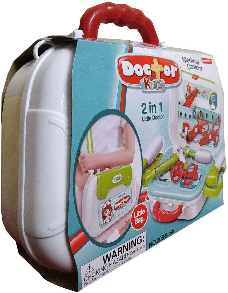 Smatty Little Doctor Bag 2 In 1 Set with Stethoscope and