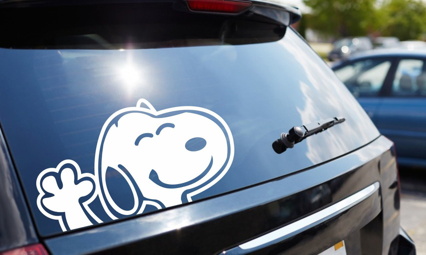 Snoopy store car decal