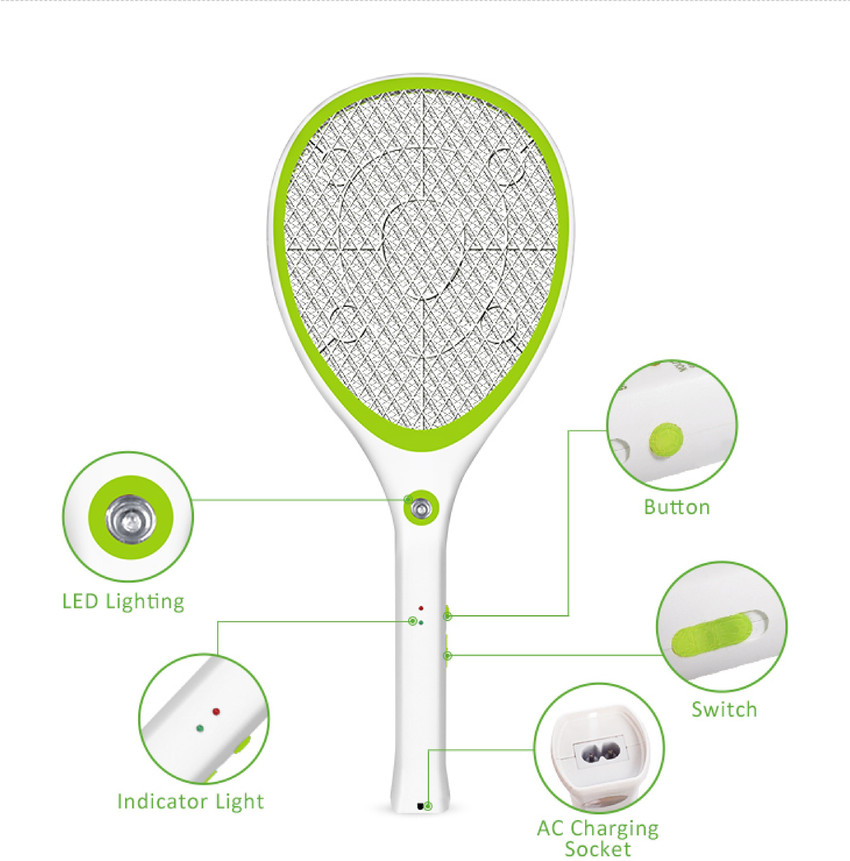 Rechargeable sales mosquito bat