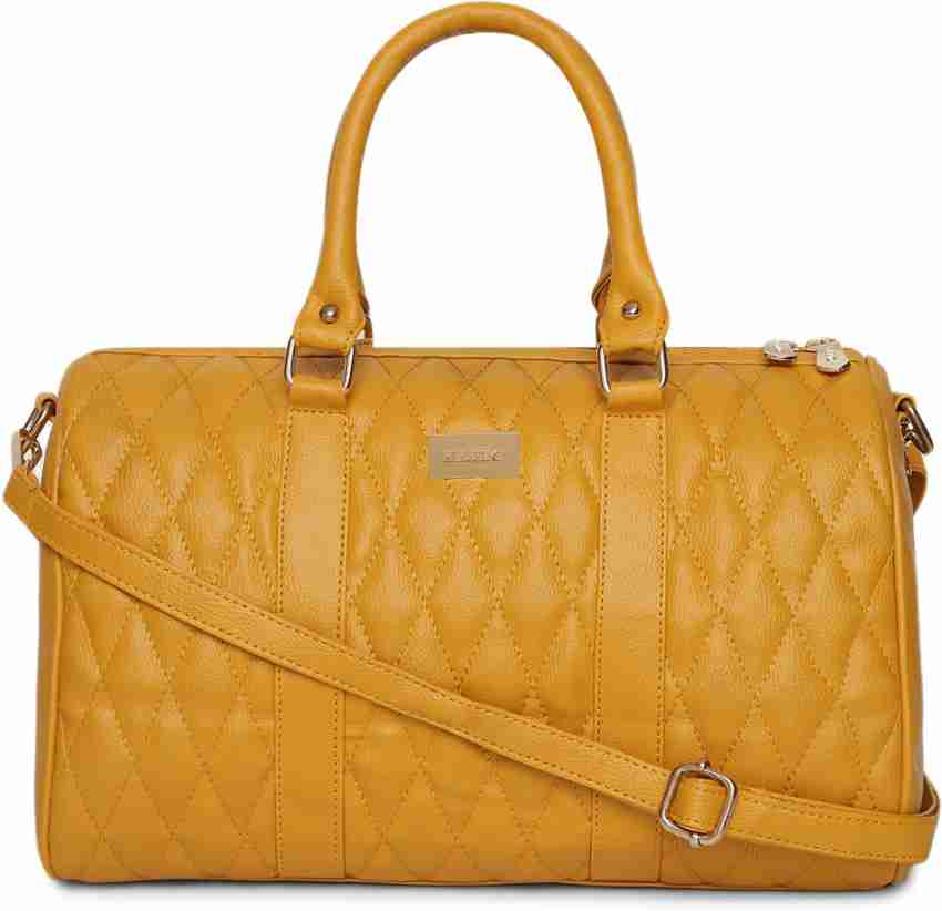 Buy KLEIO Tan Textured Small Satchel Handbag Online At Best Price