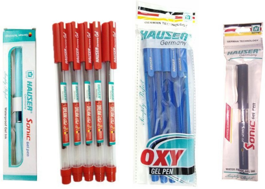  HAUSER V2 Gel Pens 0.7 MM, 10 Pc Assorted Colored Pens