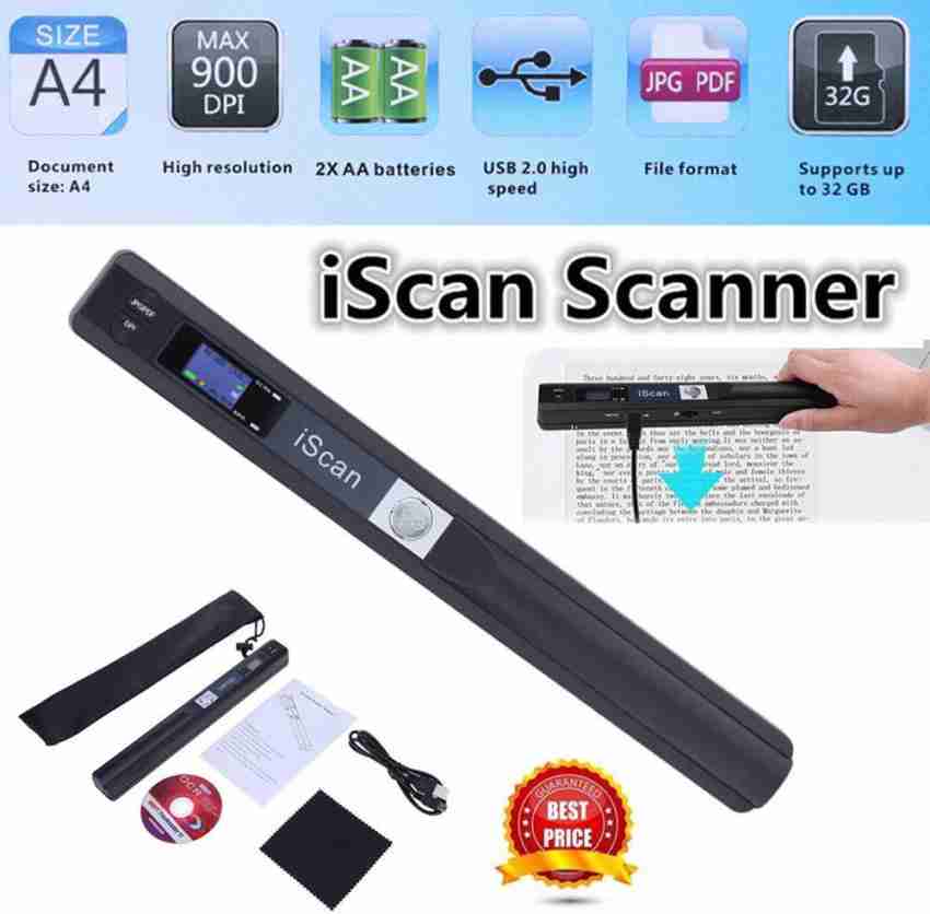Portable Mini Scanner 900DPI A4 Document Handheld Scanner for