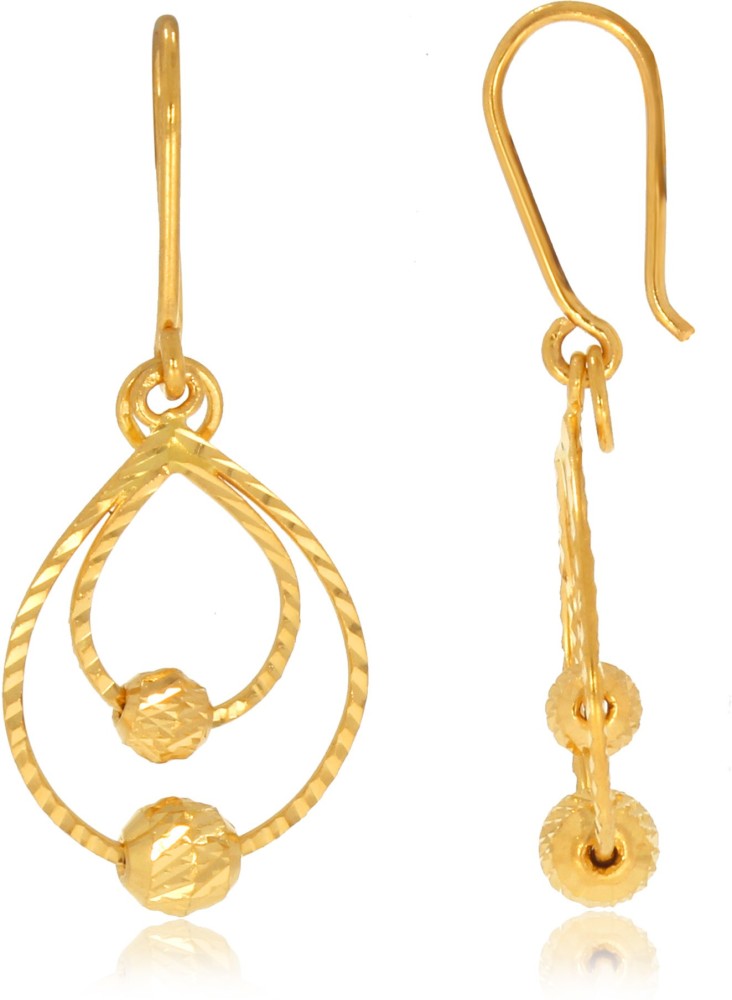 Senco gold online daily wear earrings