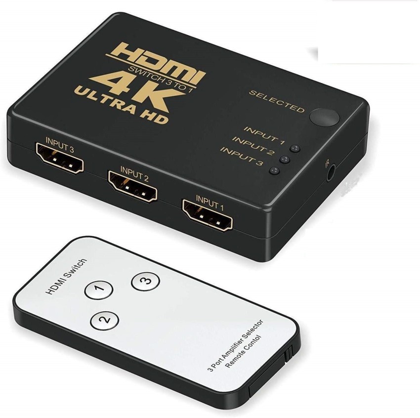 Teratech 3 Port HDMI Multi Display Auto Switch,Switcher,Connector