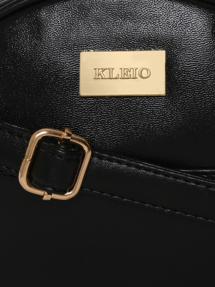 KLEIO Black Sling Bag Beautiful D Shape Light Crossbody Sling Hand